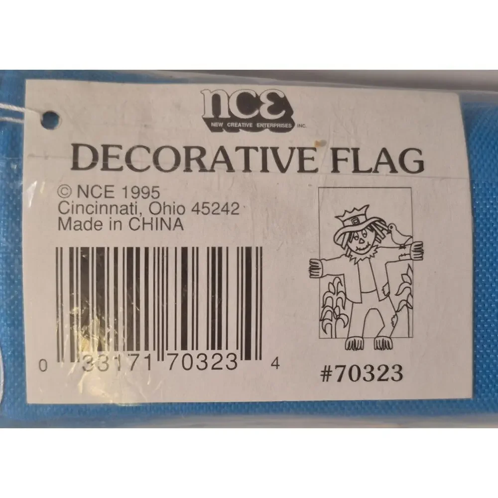 NEW Vintage Scarecrow Decorative Flag Indoor Outdoor 28x44